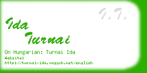 ida turnai business card